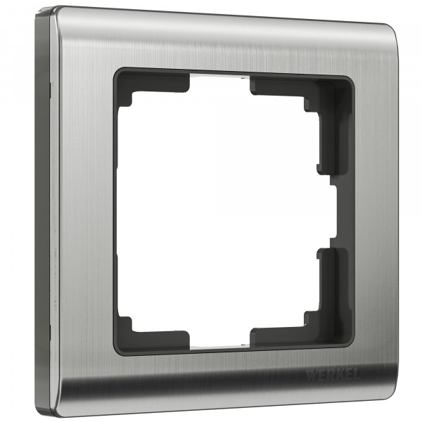Рамка на 1 пост Werkel WL02-Frame-01 Metallic (глянцевый никель) - купить в Донецке