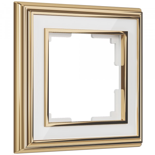 Рамка на 1 пост Werkel WL17-Frame-01 Palacio (золото / белый) - купить в Донецке