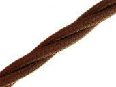 Витой ретро кабель для внешней проводки Werkel Retro 3х1,5мм коричневый - купить в Донецке