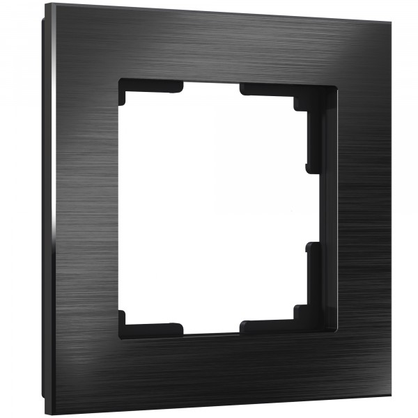 Рамка на 1 пост Werkel WL11-Frame-01 Aluminium (черный алюминий) - купить в Донецке