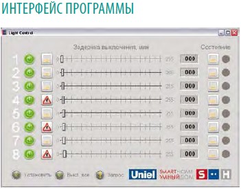Модуль управления освещением USB порт, 8 входов/ 8 выходов UCH-M111UX/0808 - купить в Донецке