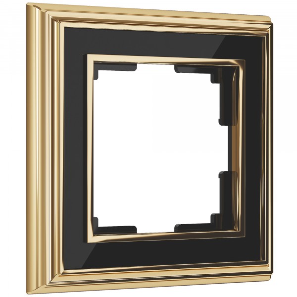 Рамка на 1 пост Werkel WL17-Frame-01 Palacio (золото / черный) - купить в Донецке